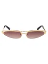 Attico Geometric Frame Sunglasses In Gold
