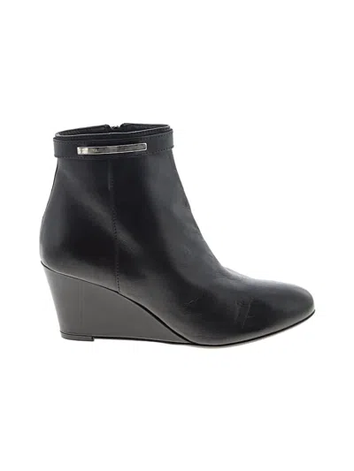 Pre-owned Attilio Giusti Leombruni Ankle Boots In Black