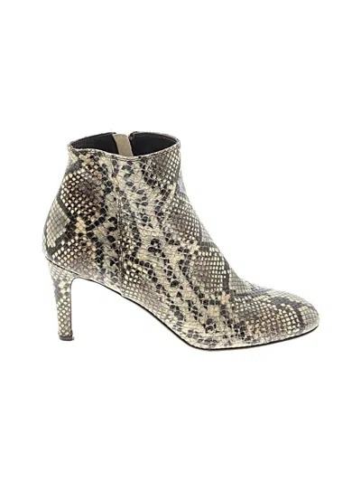 Pre-owned Attilio Giusti Leombruni Ankle Boots In Ivory