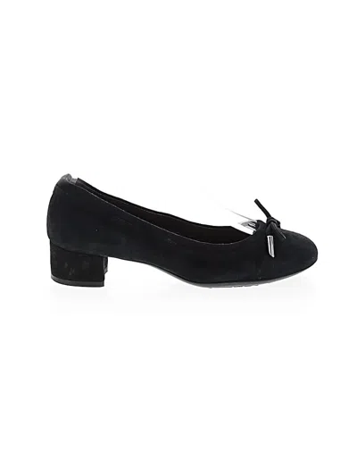Pre-owned Attilio Giusti Leombruni Flats In Black