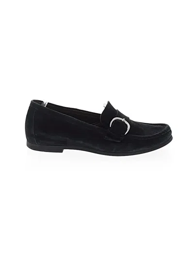 Pre-owned Attilio Giusti Leombruni Flats In Black