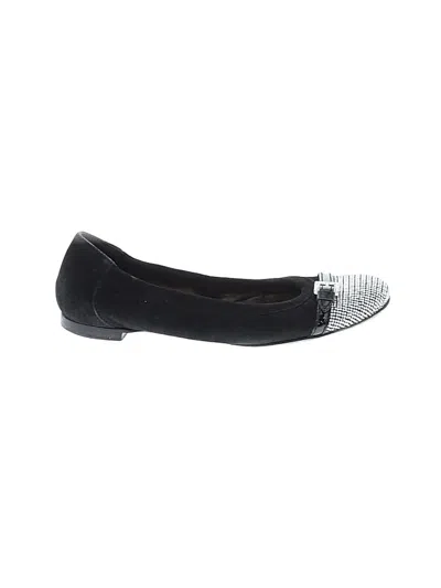 Pre-owned Attilio Giusti Leombruni Flats In Black