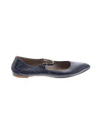 Pre-owned Attilio Giusti Leombruni Flats In Blue