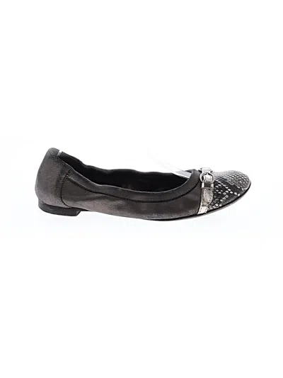 Pre-owned Attilio Giusti Leombruni Flats In Gray
