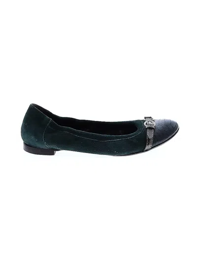 Pre-owned Attilio Giusti Leombruni Flats In Green