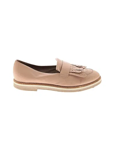 Pre-owned Attilio Giusti Leombruni Flats In Tan
