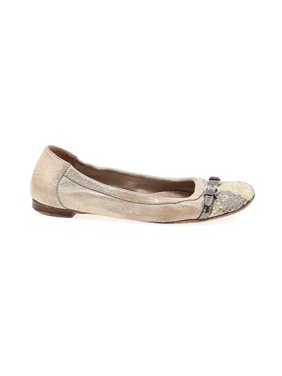 Pre-owned Attilio Giusti Leombruni Flats In White