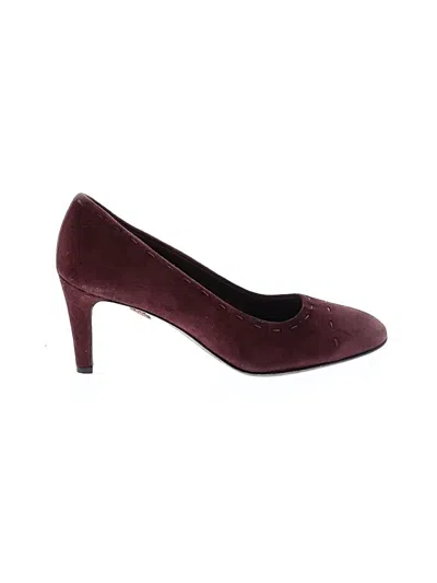 Pre-owned Attilio Giusti Leombruni Heels In Burgundy