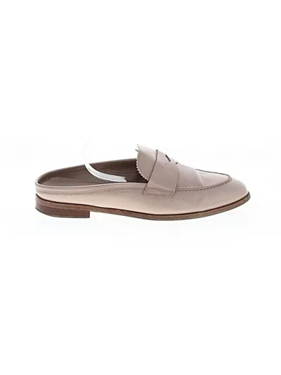 Pre-owned Attilio Giusti Leombruni Mule/clog In Gray