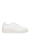 Attimonelli's Man Sneakers Beige Size 13 Calfskin In Beige