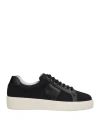 Attimonelli's Man Sneakers Black Size 7 Soft Leather In Black