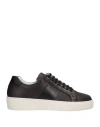 Attimonelli's Man Sneakers Black Size 7 Soft Leather In Black