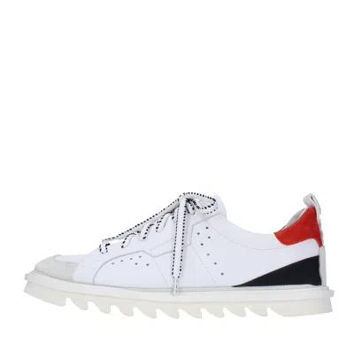 Attimonelli's Kids'  Sneakers White In Bianco-rosso-nero