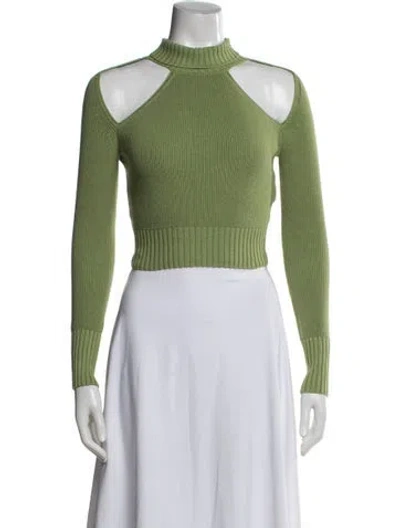 Pre-owned Attire The Studio Turtleneck Sweater In Green