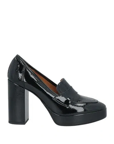 Attisure Woman Loafers Black Size 8 Textile Fibers