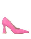 Attisure Woman Pumps Fuchsia Size 8 Textile Fibers In Pink