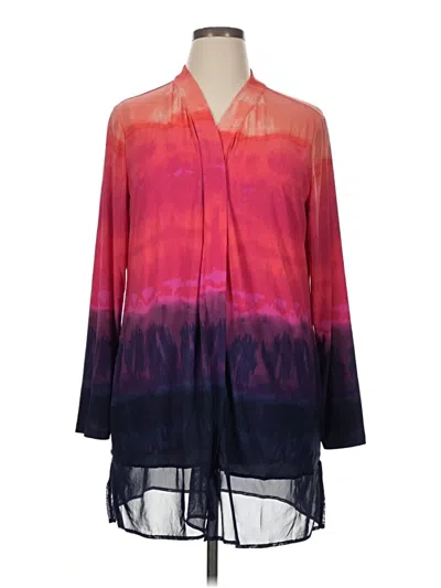 Pre-owned Attitudes By Renee 3/4 Sleeve Blouse In Purple