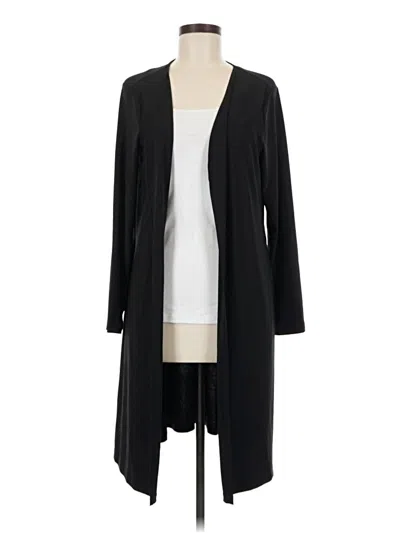 Pre-owned Attitudes By Renee Cardigan Sweater In Black