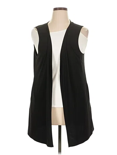 Pre-owned Attitudes By Renee Cardigan Sweater In Black