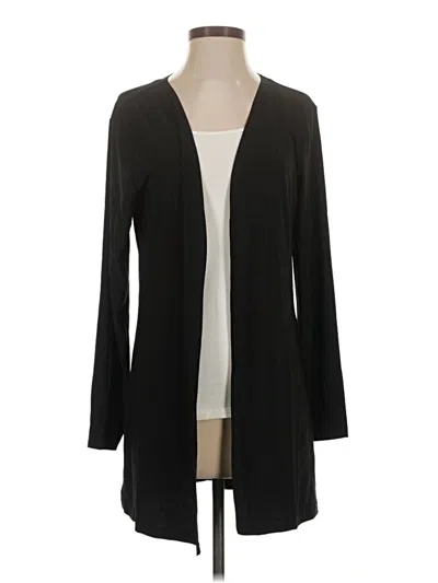 Pre-owned Attitudes By Renee Cardigan Sweater In Black