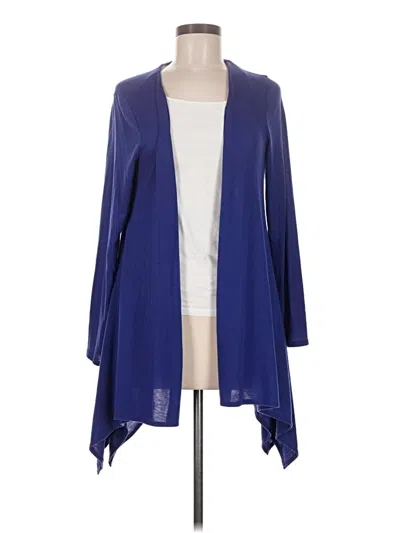 Pre-owned Attitudes By Renee Cardigan Sweater In Blue