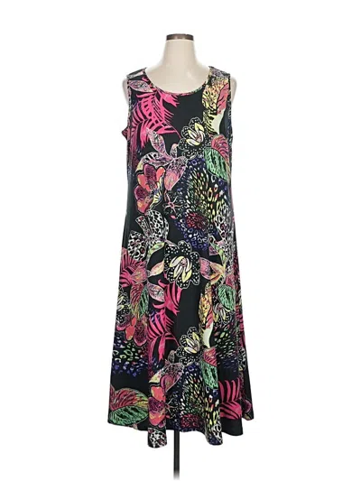 Pre-owned Attitudes By Renee Casual Dress In Black