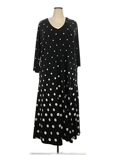 Pre-owned Attitudes By Renee Casual Dress In Black