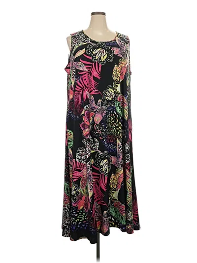 Pre-owned Attitudes By Renee Casual Dress In Black