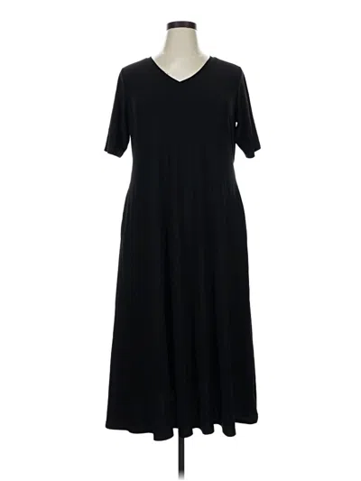 Pre-owned Attitudes By Renee Casual Dress In Black