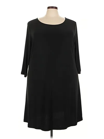 Pre-owned Attitudes By Renee Casual Dress In Black
