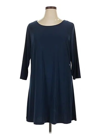 Pre-owned Attitudes By Renee Casual Dress In Blue
