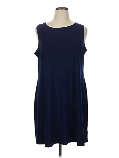 Pre-owned Attitudes By Renee Casual Dress In Blue