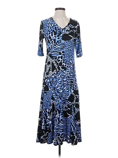 Pre-owned Attitudes By Renee Casual Dress In Blue