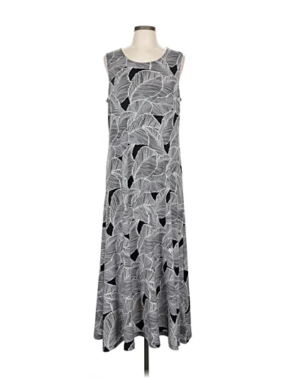Pre-owned Attitudes By Renee Casual Dress In Gray