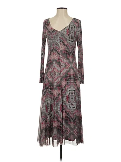 Pre-owned Attitudes By Renee Casual Dress In Gray
