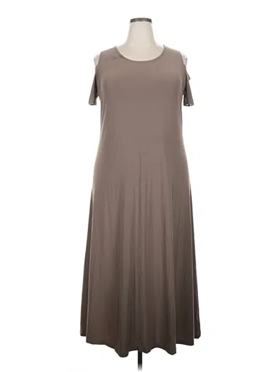 Pre-owned Attitudes By Renee Casual Dress In Gray