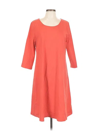Pre-owned Attitudes By Renee Casual Dress In Orange