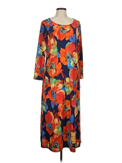 Pre-owned Attitudes By Renee Casual Dress In Orange