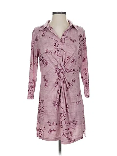 Pre-owned Attitudes By Renee Casual Dress In Purple