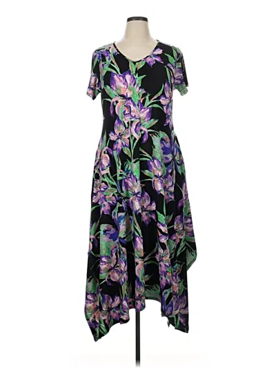Attitudes By Renee Casual Dress In Purple