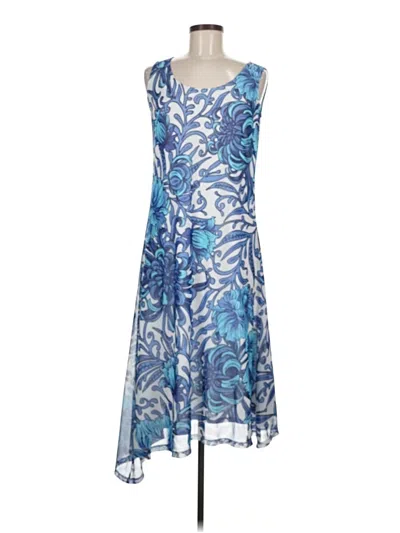 Pre-owned Attitudes By Renee Cocktail Dress In Blue