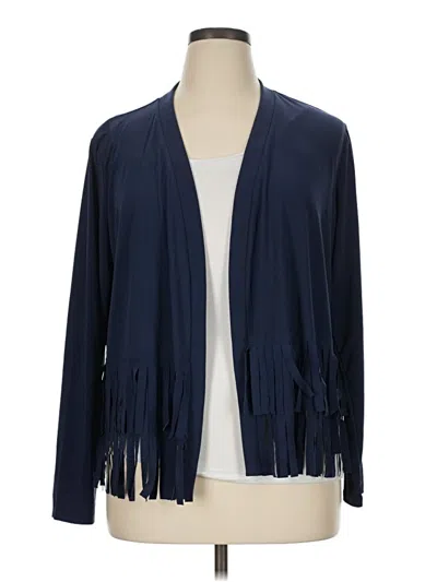 Pre-owned Attitudes By Renee Jacket In Blue