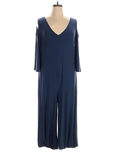 Pre-owned Attitudes By Renee Jumpsuit In Blue
