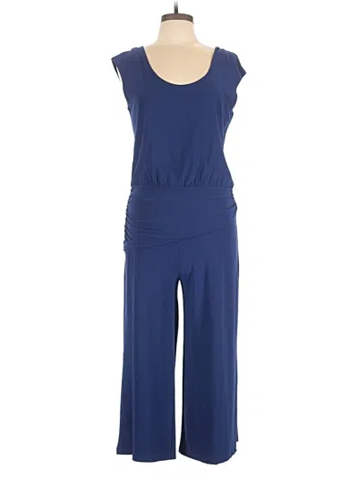 Pre-owned Attitudes By Renee Jumpsuit In Blue