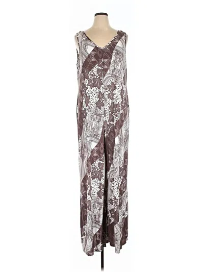 Pre-owned Attitudes By Renee Jumpsuit In Brown