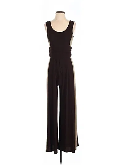 Pre-owned Attitudes By Renee Jumpsuit In Brown