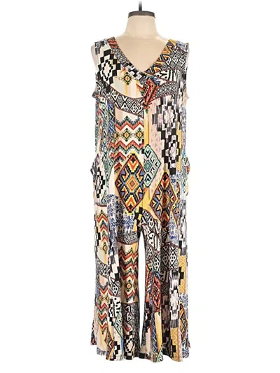 Pre-owned Attitudes By Renee Jumpsuit In Brown