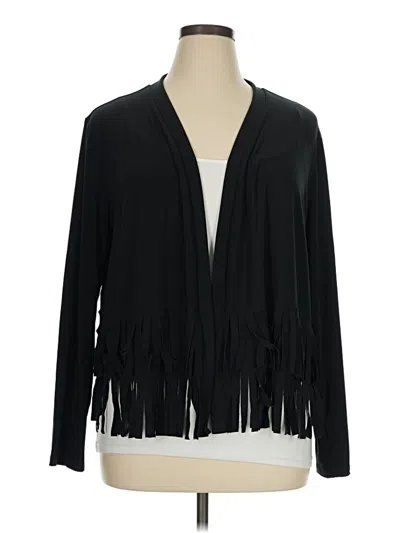 Pre-owned Attitudes By Renee Kimono In Black