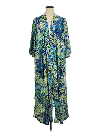 Pre-owned Attitudes By Renee Kimono In Blue