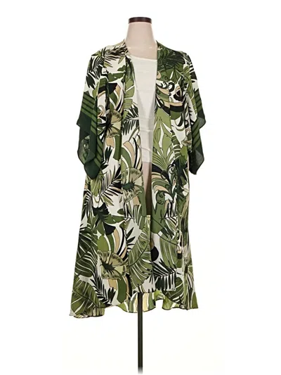 Pre-owned Attitudes By Renee Kimono In Green